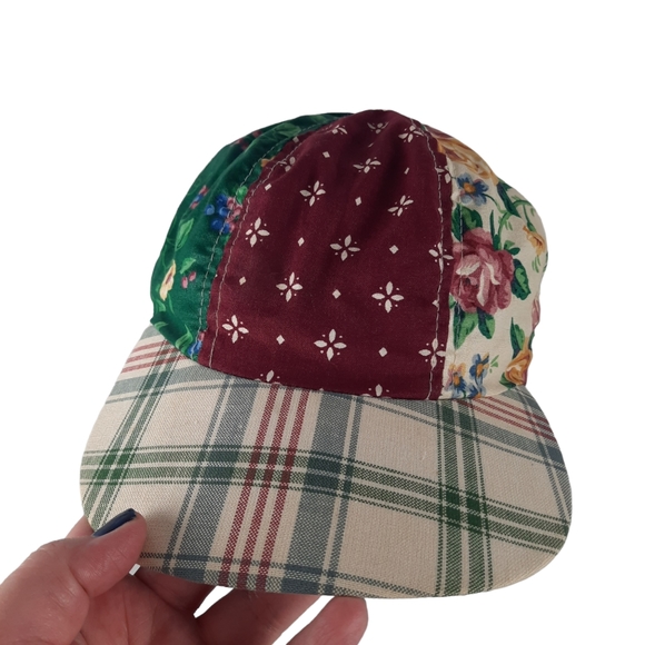 1997 Vintage Longaberger Patchwork Baseball Cap - Picture 4 of 8